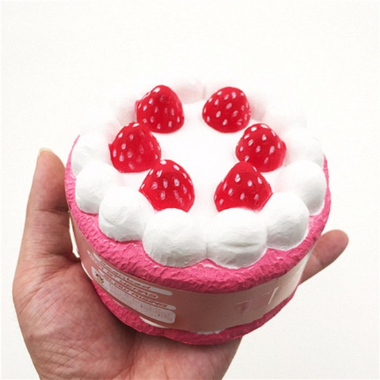 12CM Squishy Strawberry Vanilla Cake Slow Rising Scented Phone Charm Kid Toy HOT 12CM Squishy Strawberry Vanilla Cake Slow Rising Scented Phone Charm Kid Toy HOT