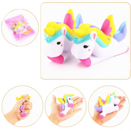 12CM Unicorn Squishy Slow Rising Cartoon Doll Squeeze Toy Collectibles for Cell Phone