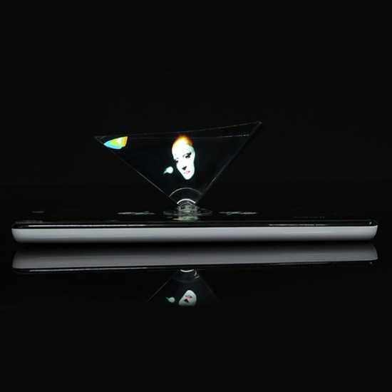 3D Holographic Projector Auxiliary Tool Pyramid DIY Creative Gifts For 3.5 to 6.0 Inches Smartphone 3D Holographic Projector Auxiliary Tool Pyramid DIY Creative Gifts For 3.5 to 6.0 Inches Smartphone