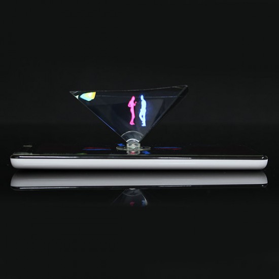 3D Holographic Projector Auxiliary Tool Pyramid DIY Creative Gifts For 3.5 to 6.0 Inches Smartphone
