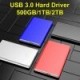 500G/1T/2T Portable External Hard Drive USB 3.0 HDD Storage Compatible Harddisk