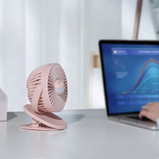 720° Portable Clip LED Light USB Mini Fan Rechargeable 2000mAh Cooler Desktop Home Super Mute Small Air Fans 720° Portable Clip LED Light USB Mini Fan Rechargeable 2000mAh Cooler Desktop Home Super Mute Small Air Fans