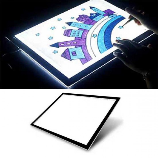 A3 A4 A5 LED Light Box Tracing Drawing Board Art Design Pad Slim Lightbox USB Projector