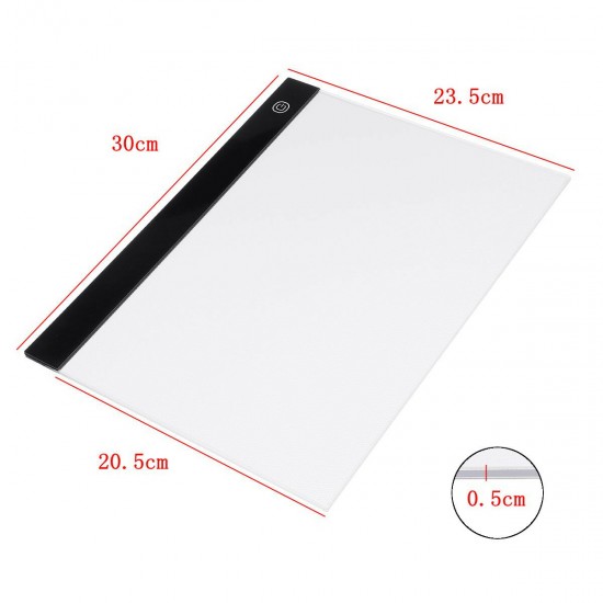 A4 LED Light Box Board Pad Art Craft Drawing Adjustable Tracing Tattoo Sketch A4 LED Light Box Board Pad Art Craft Drawing Adjustable Tracing Tattoo Sketch