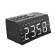 AM /FM LED Mirror Digital Alarm Clock Night Light Thermometer USB Bedside Clock