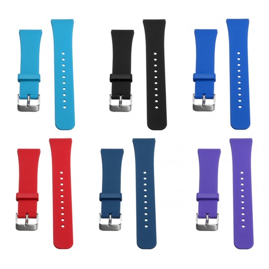 Approx 11.5-17.5cm Silicone Soft Replacement Smart Wrist Strap For Samsung Gear Fit 2