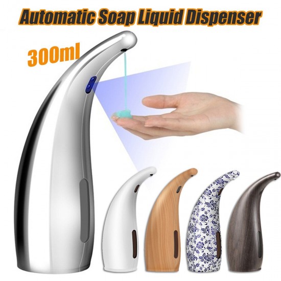 Automatic Infrared Motion Sensor Hand Liquid Soap Dispenser Bathroom Kitchen-ceramic white