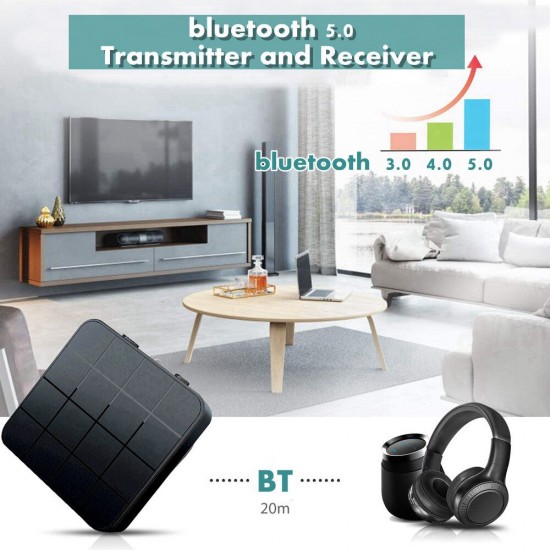 B32 2-In-1 bluetooth 5.0 3.5mm Jack AUX to RCA Audio Stereo Adapter Receiver Transmitter Converter for TV Laptop Stereo Headphone Speaker B32 2-In-1 bluetooth 5.0 3.5mm Jack AUX to RCA Audio Stereo Adapter Receiver Transmitter Converter for TV Laptop Stereo Headphone Speaker