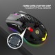 BM600 2.4GHz Wireless Gaming Mouse USB Rechargeable 1600DPI Adjustable RGB Backlit Hollow Out Honeycomb Office Gamer Mice