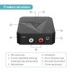 2 In 1 NFC-enabled bluetooth V5.0 Audio Transmitter Receiver 3.5mm Aux RCA Wireless Audio Adapter For TV PC Headphone Car Stereo System Home Sound System