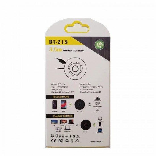 2 In 1 bluetooth 5.0 Receiver Transmitte RCA 3.5mm AUX Jack Stereo Music Audio Wireless Adapter for Car TV PC Speaker Headphone 2 In 1 bluetooth 5.0 Receiver Transmitte RCA 3.5mm AUX Jack Stereo Music Audio Wireless Adapter for Car TV PC Speaker Headphone