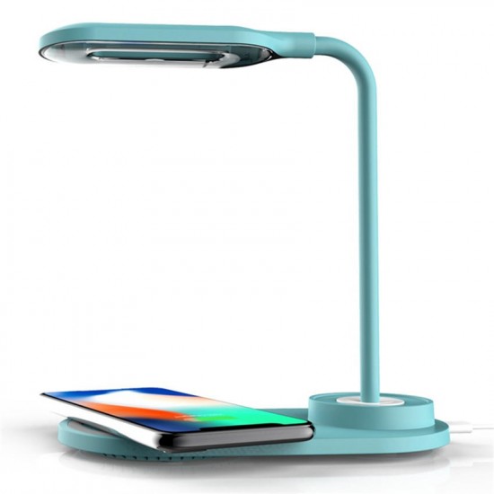 2 in 1 Multi-Function Table Lamp Home Lighting Fast Charging Wireless Charger 10W Power 3 Colors QI-compliant for iPhone11 Pro XR X