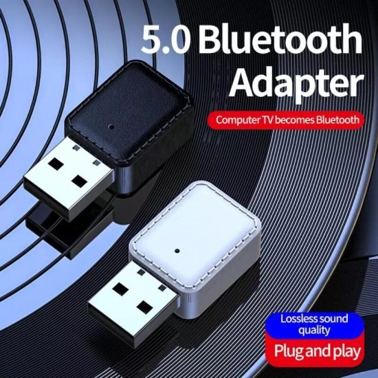 2-in-1 USB bluetooth 5.0 Receiver Transmitter 3.5mm AUX Port Adapter HIFI Audio Convertor For Speaker Headphone