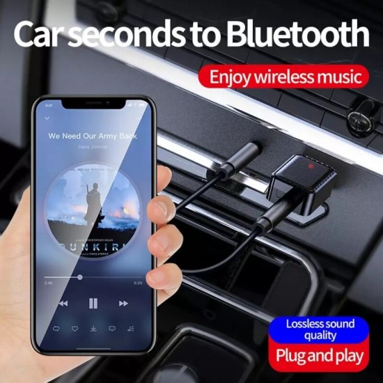 2-in-1 USB bluetooth 5.0 Receiver Transmitter 3.5mm AUX Port Adapter HIFI Audio Convertor For Speaker Headphone