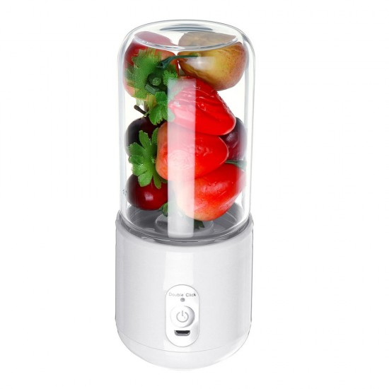 260ml USB Rechargeable Portable Electric Juice Cup Juice Blender Fruit Mixer Six Blade Mixing Machine Smoothies Baby Food Blender Extractor With Lid