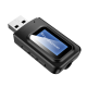 2in1 LCD Display bluetooth V5.0 EDR Receiver Transmitter 3.5mm Aux A2DP USB Adapter for Speaker Headphone TV PC Desktop Laptop Smart Phone