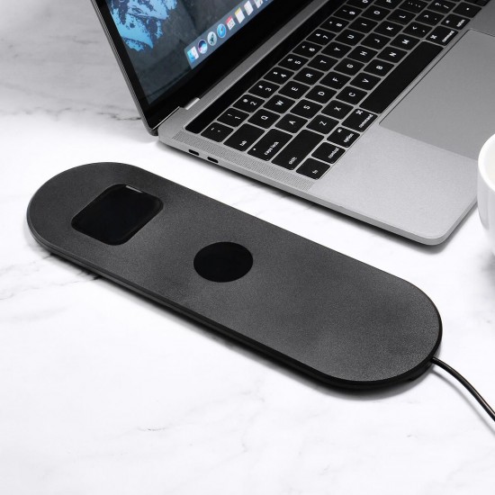 3 IN1 Wireless Charger Pad for For Apple Watch 4 3 2 1 for iPhone X XR Xs Max Fast Wireless Charger Pad 3 IN1 Wireless Charger Pad for For Apple Watch 4 3 2 1 for iPhone X XR Xs Max Fast Wireless Charger Pad