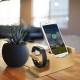 3 USB Port Bamboo Wood Charging Dock Station Phone Holder for 38mm and 42mm Smartphone 3 USB Port Bamboo Wood Charging Dock Station Phone Holder for 38mm and 42mm Smartphone