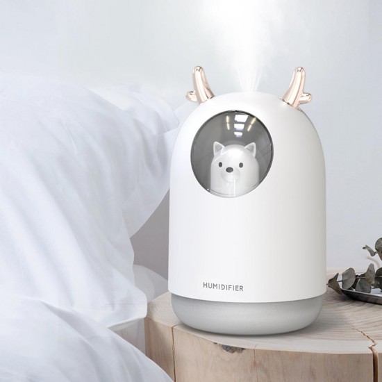 300ml USB Cartoon Ultrasonic Humidifier Aromatherapy Essential Oil Diffuser with LED Night Light 300ml USB Cartoon Ultrasonic Humidifier Aromatherapy Essential Oil Diffuser with LED Night Light