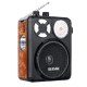 3.5mm AUX Full Band High Sensitivity FM AM Radio U Disk TF SD Portable Player With Flashlight Rechargeable