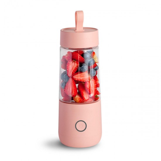 380ml Mini Portable USB Electric Fruit Juicer Rechargeable Blender Power Bank