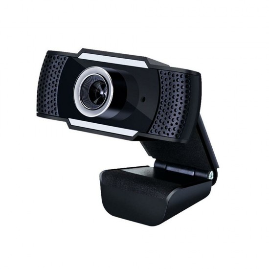 720P/480P HD Wide Angle USB Webcam Conference Live Auto-Focusing Computer Camera Built-in Noise Reduction Microphone for PC Laptop