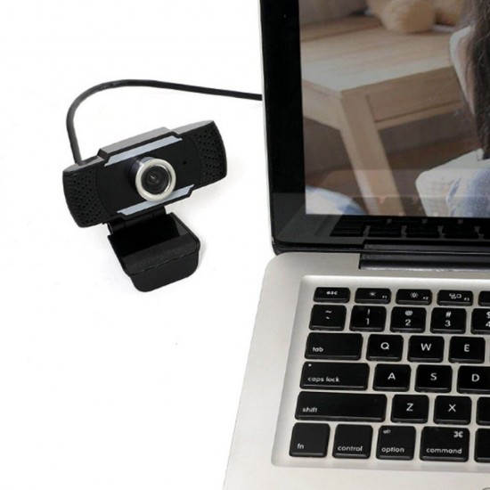 720P/480P HD Wide Angle USB Webcam Conference Live Auto-Focusing Computer Camera Built-in Noise Reduction Microphone for PC Laptop