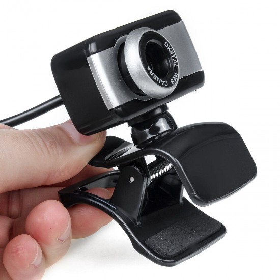 720P/480P HD Wide Angle USB Webcam Conference Live Auto-Focusing Computer Camera Built-in Noise Reduction Microphone for PC Laptop