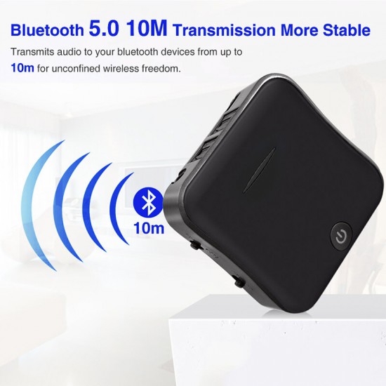 B19 CSR8675 buetooth Transmitter 2 In 1 Wireless 5.0 Receiver With Toslink/3.5 AUX/SPDIF Jack Adapter For TV Headset for Smart Phone Tablet