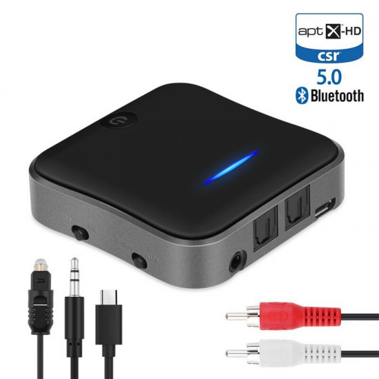 B19 CSR8675 buetooth Transmitter 2 In 1 Wireless 5.0 Receiver With Toslink/3.5 AUX/SPDIF Jack Adapter For TV Headset for Smart Phone Tablet B19 CSR8675 buetooth Transmitter 2 In 1 Wireless 5.0 Receiver With Toslink/3.5 AUX/SPDIF Jack Adapter For TV Headset for Smart Phone Tablet