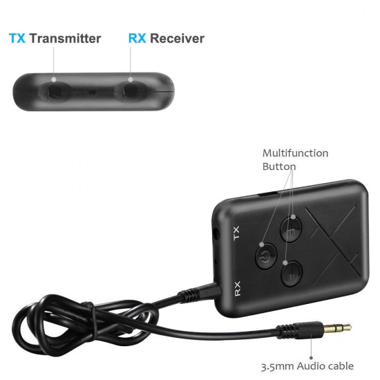 Hi-fi bluetooth V4.2 Transceiver Adapter 2 in 1 Stereo 3.5mm Audio Music Wireless RX TX Low Latency Stereo Transmitter Receiver Hi-fi bluetooth V4.2 Transceiver Adapter 2 in 1 Stereo 3.5mm Audio Music Wireless RX TX Low Latency Stereo Transmitter Receiver