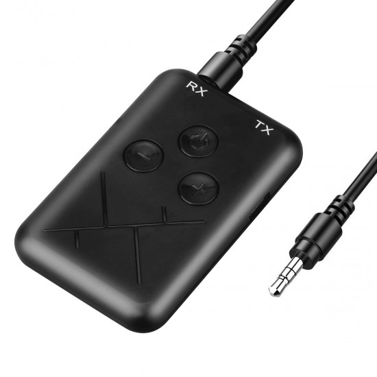 Hi-fi bluetooth V4.2 Transceiver Adapter 2 in 1 Stereo 3.5mm Audio Music Wireless RX TX Low Latency Stereo Transmitter Receiver