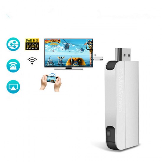 K2 1080P 2.4GHz Wireless WiFi HDMI Adapter Display Dongle Receiver For Airplay Miracast DLNA