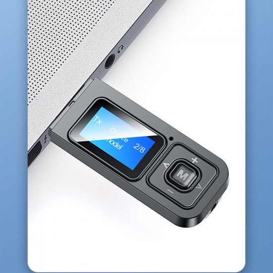 LCD Digital Display bluetooth Adapter Hands-free Call Stereo bluetooth Receiver Transmitter For Car LCD Digital Display bluetooth Adapter Hands-free Call Stereo bluetooth Receiver Transmitter For Car