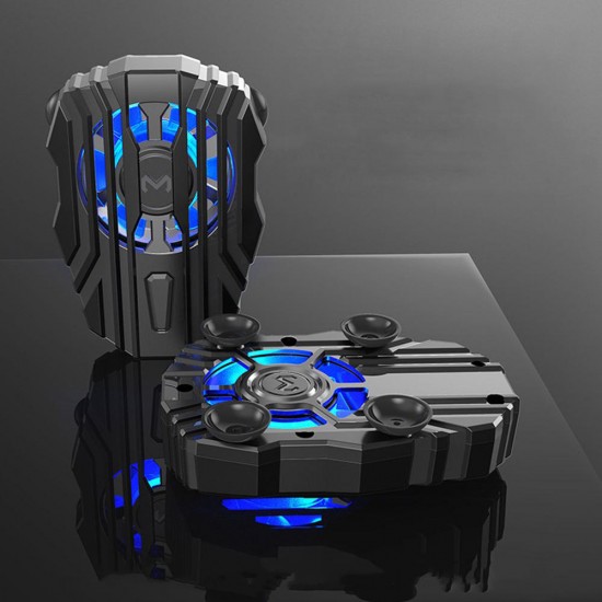 LED Light Mini Gaming Radiator Cold Wind Fan Handle Gamepad For iPhone 8 Plus XS Pro Huawei P30 Pro Mate 30 S10+ Note10