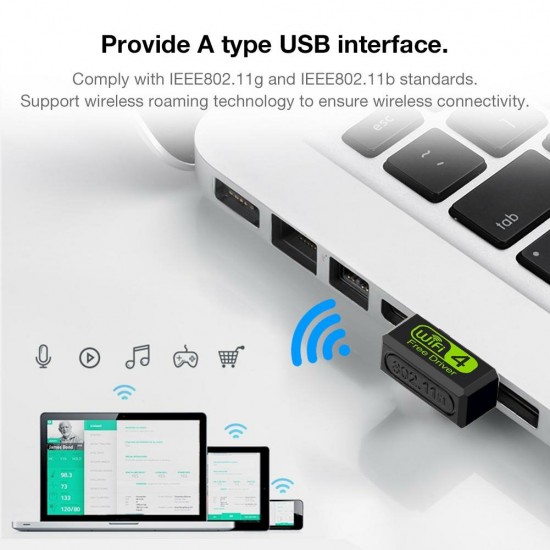 Mini 150Mbps Network Card Driver Free USB WiFi Signal Receiver Adapter For Desktop Laptop PC