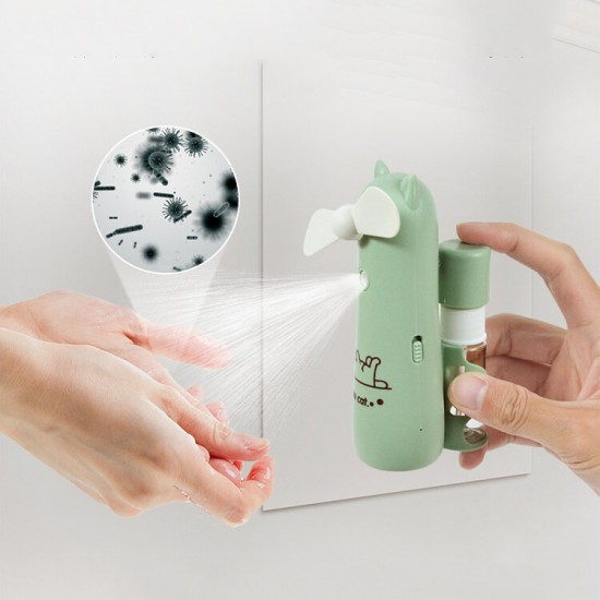 Multifunction Portable Mini USB Misting Fan Water Alcohol Disinfection Spray Personal Cooling Mist Humidifier Rechargeable Multifunction Portable Mini USB Misting Fan Water Alcohol Disinfection Spray Personal Cooling Mist Humidifier Rechargeable