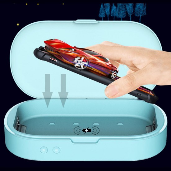 Qc3.0 UV Disinfection Box Portable Smart Wireless Charger Mobile Phone Mask Glasses Sterilizer Qc3.0 UV Disinfection Box Portable Smart Wireless Charger Mobile Phone Mask Glasses Sterilizer