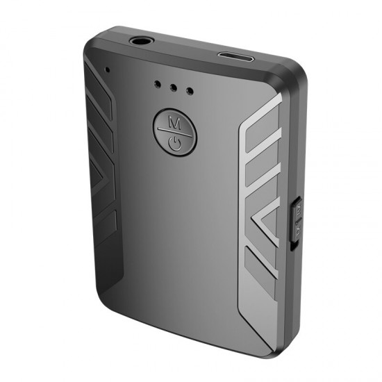 T19 2 in1 bluetooth 5.0 Transmitter Receiver Wireless Audio Adapter 3.5mm AUX Hands-free with Mic for TV Headphones Speaker T19 2 in1 bluetooth 5.0 Transmitter Receiver Wireless Audio Adapter 3.5mm AUX Hands-free with Mic for TV Headphones Speaker