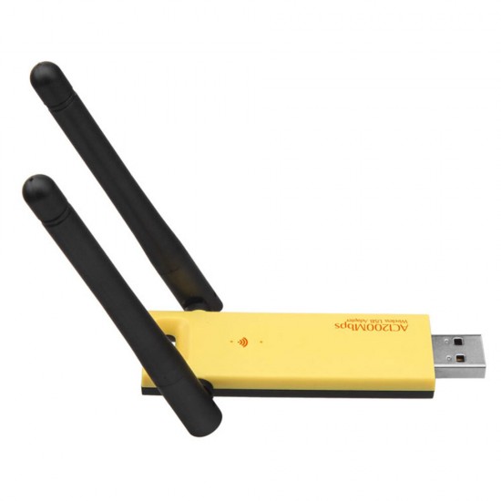 USB3.0 ACC 1200Mbps Wireless Dual Band 2.4/5.0GHz Etherne USB Network WiFi Internet Adapter for Laptop Desktop PC