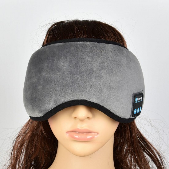 Wireless Bluetooth Eye Mask Headphone Earphone Sleeping Music Eye Shades Built-In Speakers Microphone