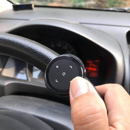 Wireless bluetooth Remote Control Phone Car Steering Wheel Motorcycle Handlebar Remote Controller Media Button For IOS Android HUAWEI P30 S10 S10+