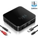 bluetooth 5.0 Audio Transmitter Receiver Wireless Audio Adapter 3.5mm Aux Audio Adapter Pair With Two bluetooth Devices For TV PC Home Sound System Car Sound System