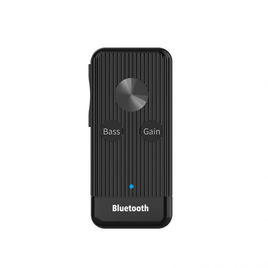 bluetooth 5.0 Receiver 3.5mm AUX Wireless Adapter Bass Audio Noise Cancel With Mic For Headphone Speaker Support TF Card