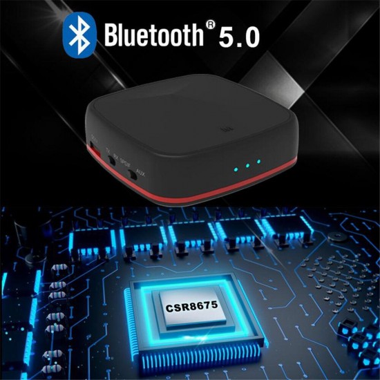 bluetooth 5.0 Receiver Transmitter HD bluetooth Adapter Low Latancy Wireless Optical Audio RCA Support AAC