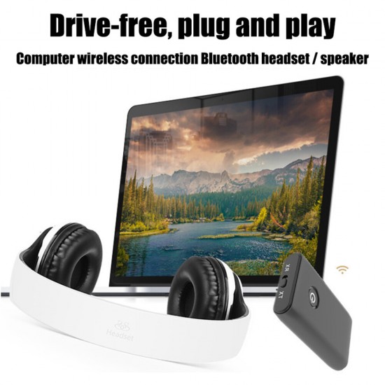 bluetooth Receiver Transmitter Wireless 3.5MM Stereo Audio Adapter for TV Speaker Headphone Car Stereo System