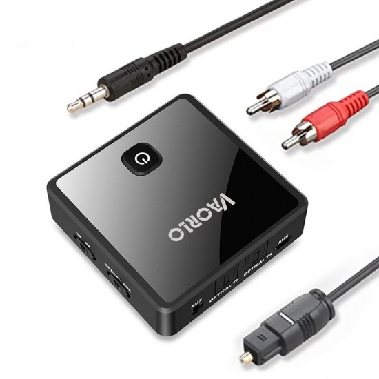 bluetooth V5.0 Audio Transmitter Receiver 3.5mm Aux Optical Wireless Audio Adapter For TV PC Speaker Home Sound Stereo