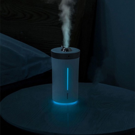 420mL Press-button Control Ultrasonic Humidifier With LED Light Home Desktop USB Air Purifier Mist Diffuser