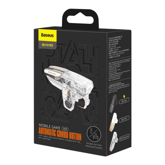 GA09 25mAh 4-Speed Adjustable Left-Handed Single Shot Moible Phone Shooting Fire Button Aim L1 Key Game Gaming Controller Joystick Trigger Gamepad GA09 25mAh 4-Speed Adjustable Left-Handed Single Shot Moible Phone Shooting Fire Button Aim L1 Key Game Gaming Controller Joystick Trigger Gamepad