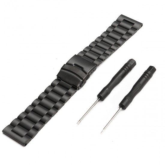Black Metal Stainless Steel Watch Wrist Band Strap for Fenix 3/HR Black Metal Stainless Steel Watch Wrist Band Strap for Fenix 3/HR